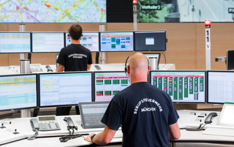 Corporate Fotografie für Eurofunk – Leitstelle Feuerwache 4 München