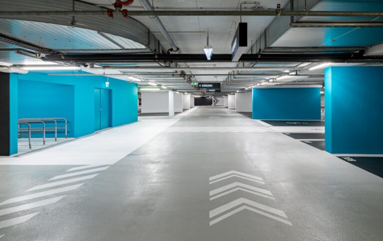 Architekturfotografie der PSC Tiefgarage – Art-Invest & Züblin
