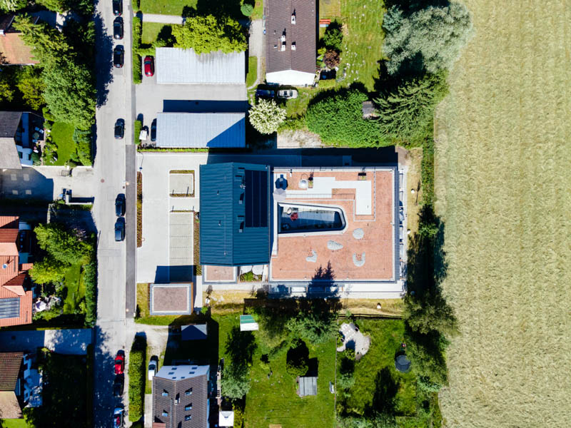 Drohnenfotografie Chiemseehospiz von Oben