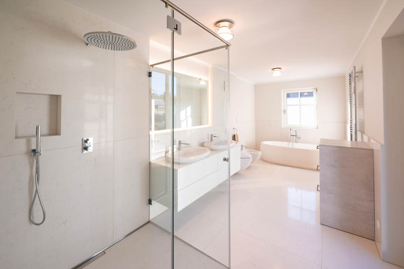 Architekturfotografie Einfamilienhaus Badezimmer