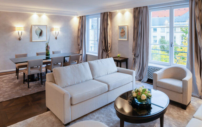 Hotelfotografie der Paris Suite im Hotel Bayerischer Hof München