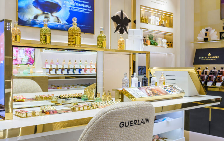Interiorfotografie für Guerlain – Boutique im Oberpollinger München